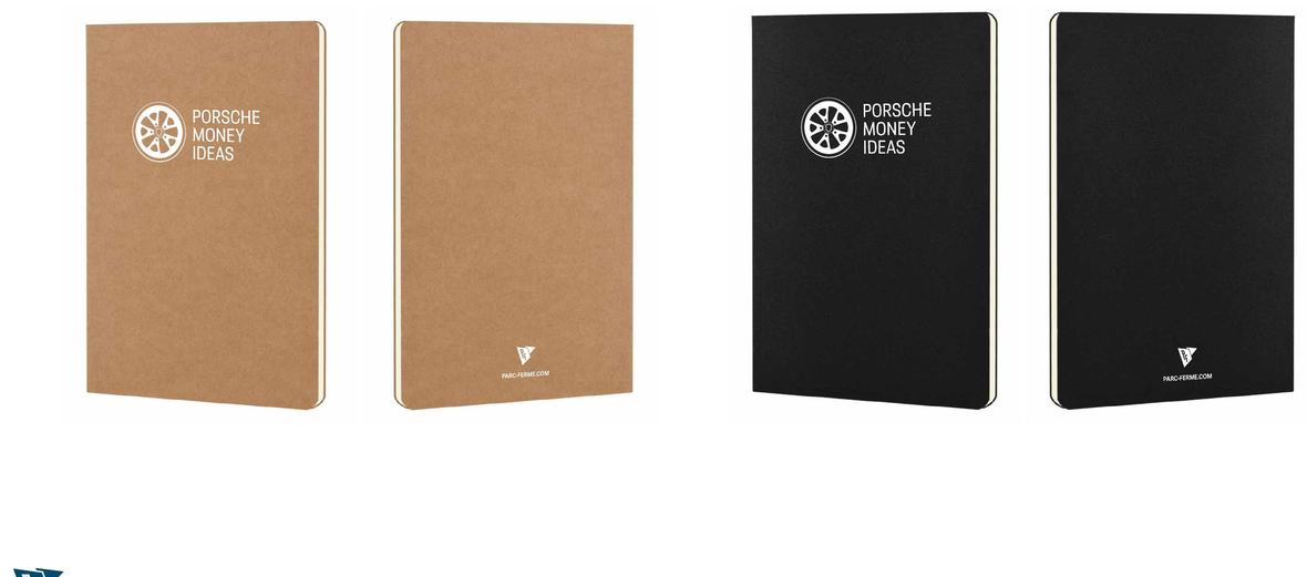 P Money pocket notebook with Porsche Fuchs wheel artwork